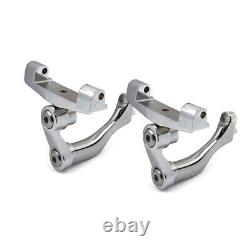 MCS Moto Motorcycle Adjustable Passenger Floorboard Mount Kit For Touring Chrome