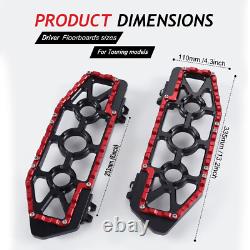 MX Driver Passenger Footboards For Harley Touring Street Glide 1980-2025