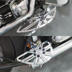 Motorcycle Floorboards Set Driver Front Footboards and Rear Passenger Foot Pe
