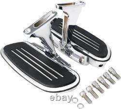 Motorcycle Footboards Passenger Floorboard and Mount Kit Fit for Harley Touri