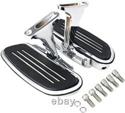 Motorcycle Footboards Passenger Floorboard and Mount Kit Fit for Harley Touri