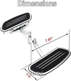Motorcycle Footboards Passenger Floorboard and Mount Kit Fit for Harley Touri