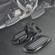 Motorcycle Passenger Floorboards Black Streamline Footboards With Mount Bra