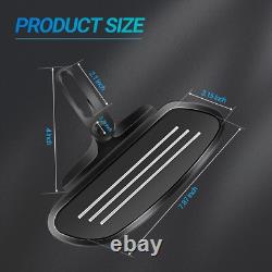 Motorcycle Passenger Floorboards Black Streamline Footboards With Mount Bra