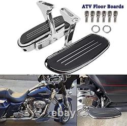 Motorcycle Passenger Floorboards Chromed Streamline Street Glide Footboards