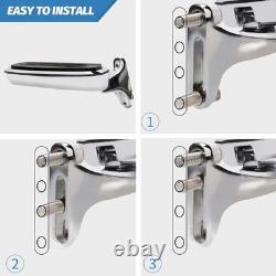 Motorcycle Passenger Floorboards Chromed Streamline Street Glide Footboards