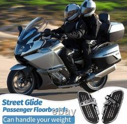 Motorcycle Passenger Floorboards Chromed Streamline Street Glide Footboards