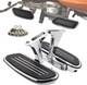 Motorcycle Passenger Floorboards Chromed Streamline Street Glide Footboards Wi
