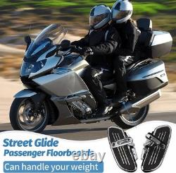Motorcycle Passenger Floorboards Chromed Streamline Street Glide Footboards wi