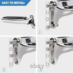 Motorcycle Passenger Floorboards Chromed Streamline Street Glide Footboards wi