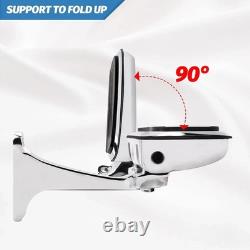 Motorcycle Passenger Floorboards Chromed Streamline Street Glide Footboards wi