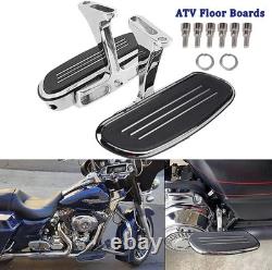 Motorcycle Passenger Floorboards Chromed Streamline Street Glide Footboards wi