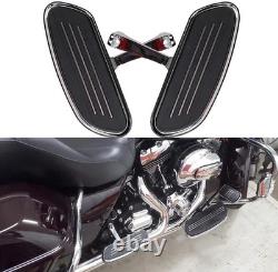 Motorcycle Passenger Floorboards Chromed Streamline Street Glide Footboards wi