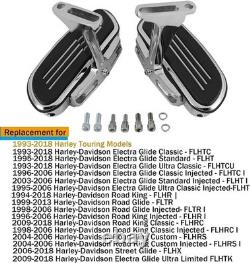 Motorcycle Passenger Floorboards Chromed Streamline Street Glide Footboards wi