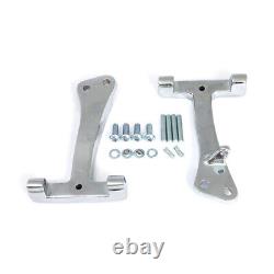 Motorcycle Storehouse Passenger Floorboard Mount Brackets Chrome