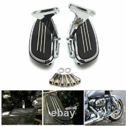 NEW Rear Passenger Foot Pegs Bracket Floor Board Chrome For Harley Touring 93-16