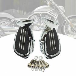 NEW Rear Passenger Foot Pegs Bracket Floor Board Chrome For Harley Touring 93-16