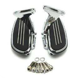 NEW Rear Passenger Foot Pegs Bracket Floor Board Chrome For Harley Touring 93-16