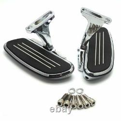 NEW Rear Passenger Foot Pegs Bracket Floor Board Chrome For Harley Touring 93-16