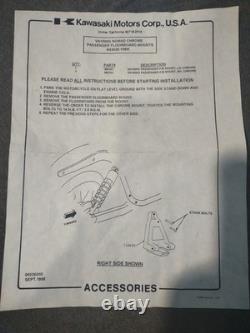 NOS K1500G Vulcan Nomad Chrome Passenger Floorboard Mounts K53020-198M