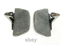 OEM Harley 93-22 Touring Rear Passenger Floor FootBoards Chrome HD Logo Bottoms