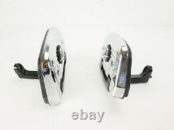 OEM Harley 93-22 Touring Rear Passenger Floor FootBoards Chrome HD Logo Bottoms