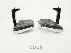 OEM Harley 93-22 Touring Rear Passenger Floor FootBoards Chrome HD Logo Bottoms