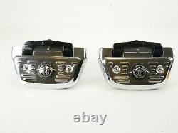 OEM Harley 93-22 Touring Rear Passenger Floor FootBoards Chrome HD Logo Bottoms