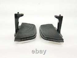 OEM Harley Davidson 93-22 Touring Rear Passenger Floor FootBoards Chrome Bottoms