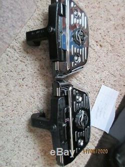 OEM Harley Davidson FLT FLHT Touring Passenger Floorboards With HD Chrome Covers