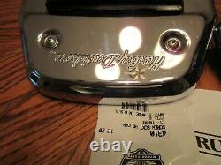 OEM Harley Davidson Softail Passenger Floorboard KIT HD Script covers -2000 up