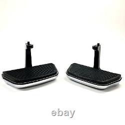 OEM Harley Touring Chrome Script Passenger Floorboards Foot Floor Boards Mounts