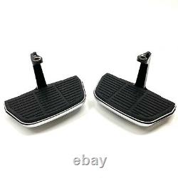 OEM Harley Touring Chrome V-Logo Pan Cover Passenger Floorboards Foot Board