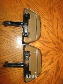 OEM Harley Touring Electra Ultra Trike Passenger Floorboards-New Chrome Covers