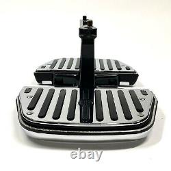 OEM Harley Touring Rubber Chrome Script Passenger Floorboards Foot Boards Mounts