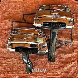 Oem Harley Davidson Chrome Dyna Passenger Footboards Floorboards Fxd Fxdx