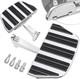 Pbymt Motorcycle Passenger Footboard Floorboard With Mount Bracket Kit Fit Fo