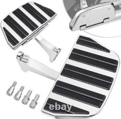 PBYMT Motorcycle Passenger Footboard Floorboard with Mount Bracket Kit Fit fo