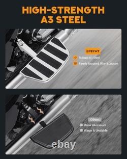 PBYMT Motorcycle Passenger Footboard Floorboard with Mount Bracket Kit Fit fo