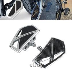 Pair Passenger Floorboards Foot Pegs For Harley Softail Low Rider Street Fat Bob
