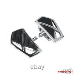Pair Passenger Floorboards Foot Pegs For Harley Softail Low Rider Street Fat Bob