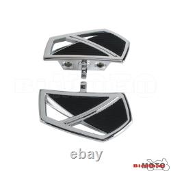 Pair Passenger Floorboards Foot Pegs For Harley Softail Low Rider Street Fat Bob