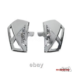 Pair Passenger Floorboards Foot Pegs For Harley Softail Low Rider Street Fat Bob