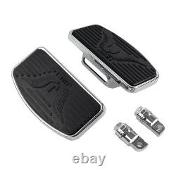 Pair Rider Passenger Floorboards Foot Pegs For Harley Touring Sportster 883 1200