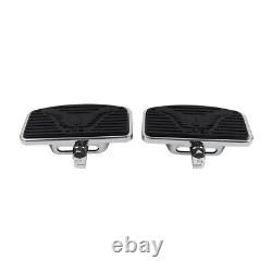 Pair Rider Passenger Floorboards Foot Pegs For Harley Touring Sportster 883 1200