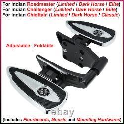 Passenger Floorboards with Mounts For Indian Roadmaster, Challenger, Chieftain Passenger Floorboards with Mounts For Indian Roadmaster, Challenger, Chieftain