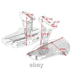 Passenger Floorboards with Support Kit For Harley Touring and Trike Models 1993-ON