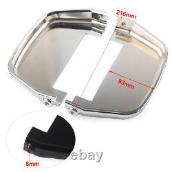 Passenger Foot Peg Floorboard Cover For Harley Road Electra Street Glide Chrome