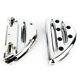 Rear Chrome Shallow Cut Passenger Floorboards For Harley Touring Street Glide