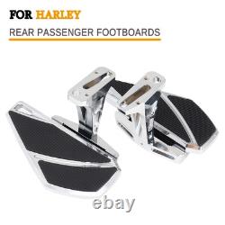 Rear Footboards For Harley Touring 93+ Road King Street Glide Passenger Footpegs
